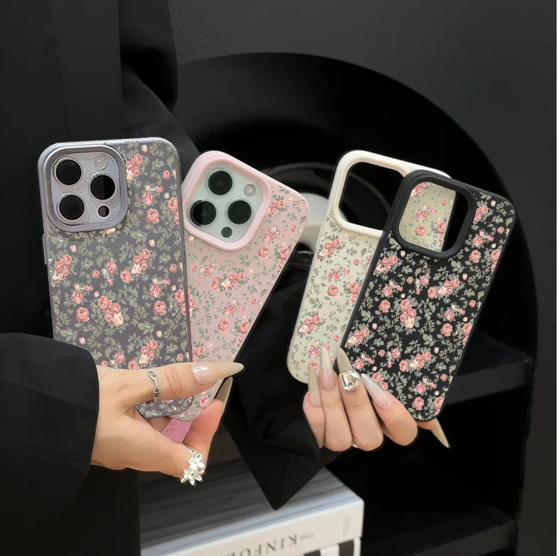 Фото Small Flower Lichee Pattern Phone Case For Samsung Galaxy Note 10 20 Ultra S20 Plus M56 M55 M15 F06 A04E A73 Shockproof Cover №4