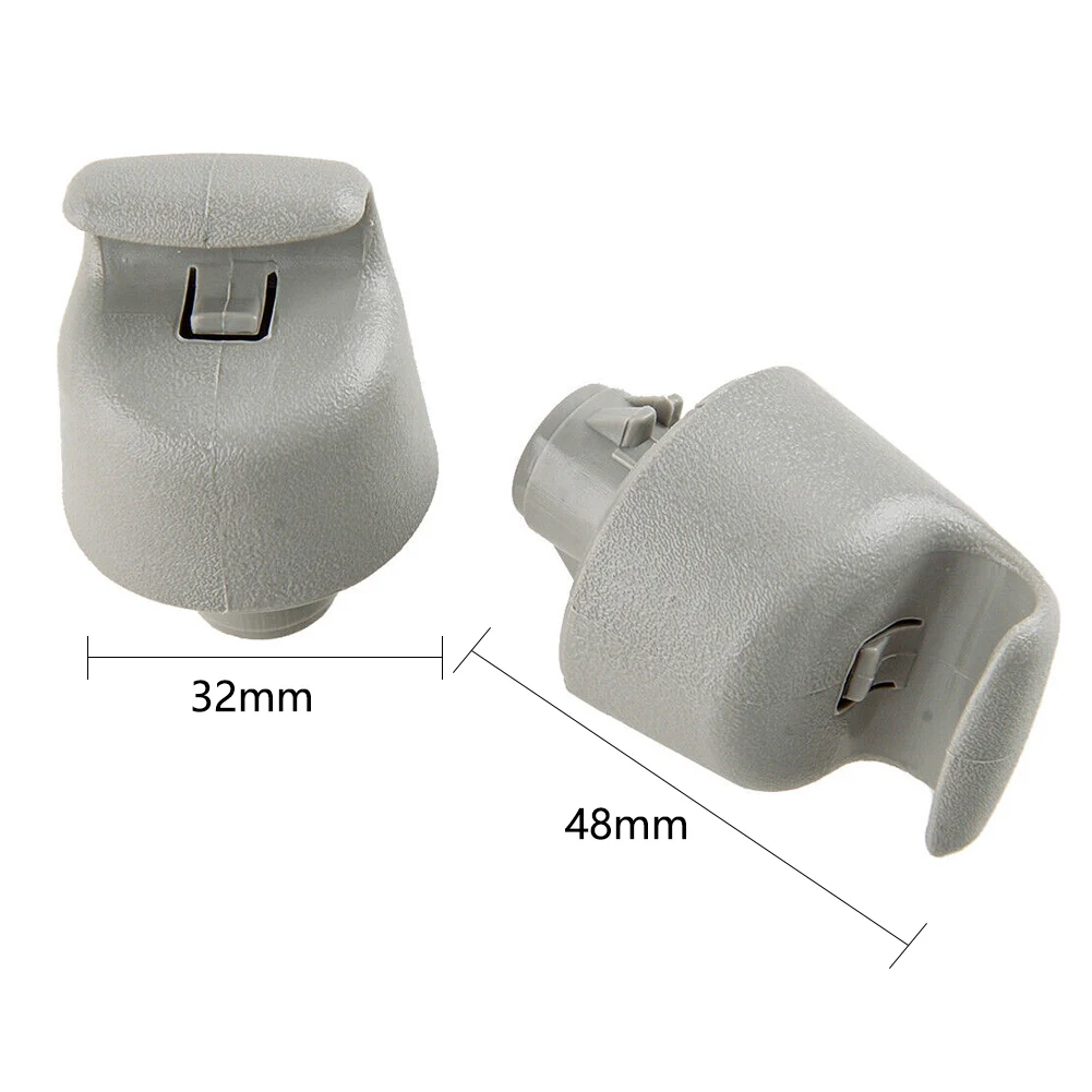 

1Pair Grey Sun Visor Retainer Clip Holder For Nissan Murano Rogue Teana Bracket Clip ABS High Quality Interior Car Accessories