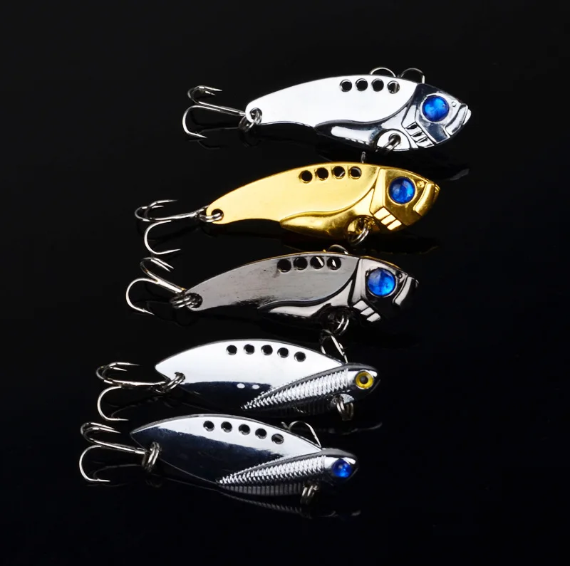

11g submerged lure vib metal bait with tilted mouth and fishing tackle