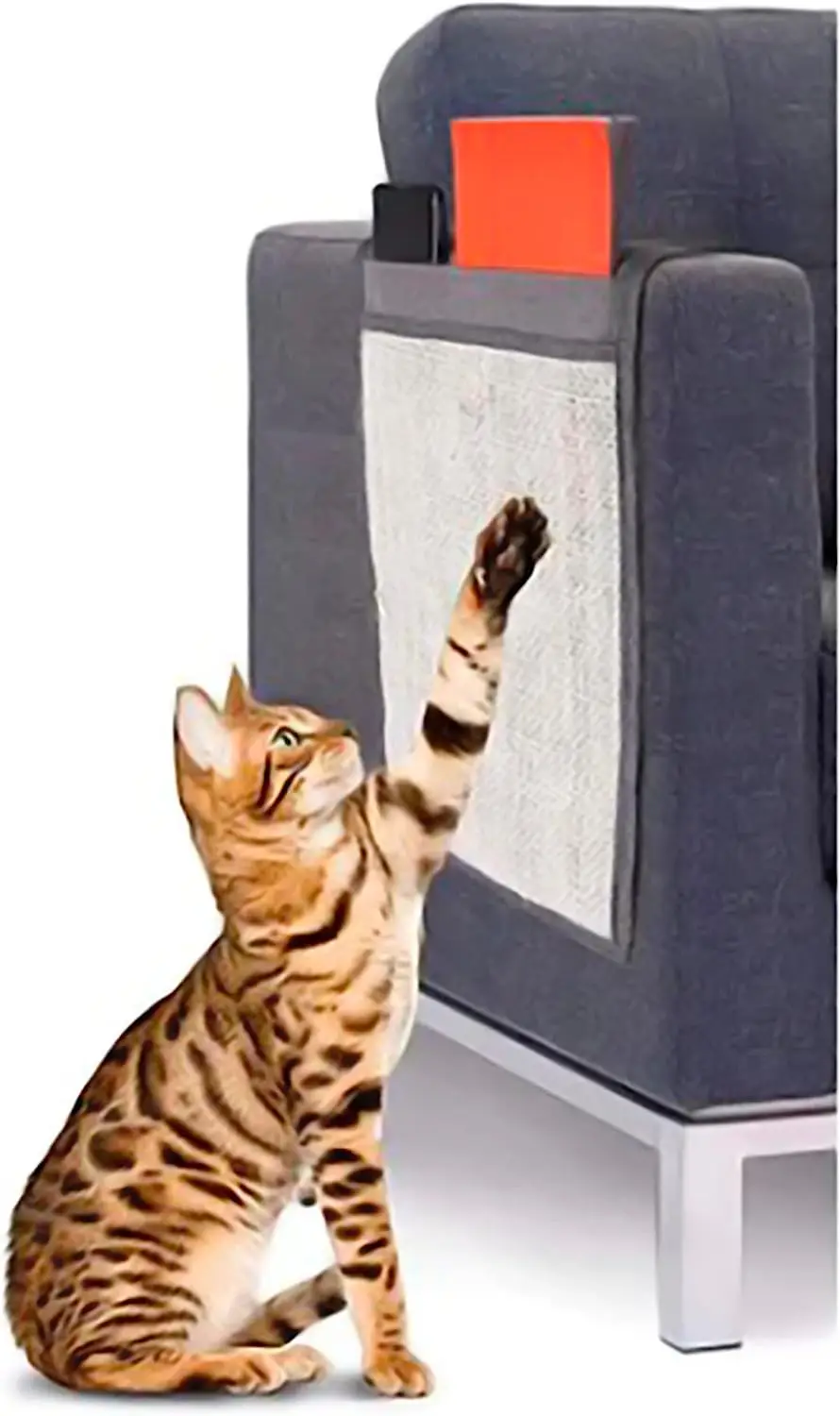 

Rascador de Gatos para sofá con protección de arañazos de tu Mascota. Afilador de uñas de sisal para Gatos con protección a