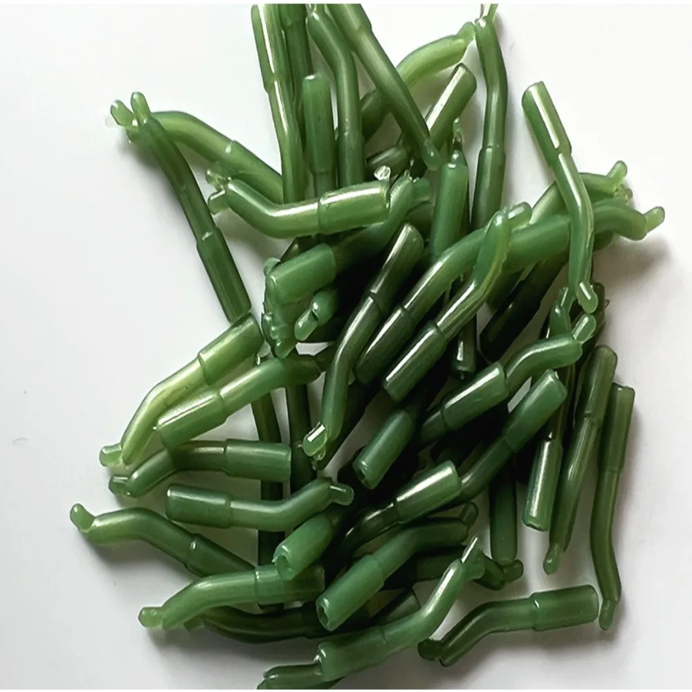 

20pcs/50pcs TPR Fishing Hook Sleeve Anti Winding 22mm Hook Sleeve Tube Smooth Swivel Line Aligners Sleeve Sports Entertainment