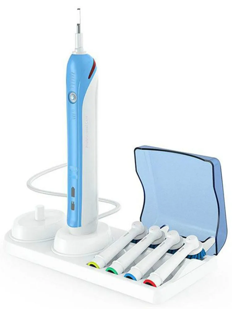 Holder Bracket For Oral B Electric Toothbrush Stander Base Support Tooth Brush Heads Box Cover With Charger Hole Bathroom