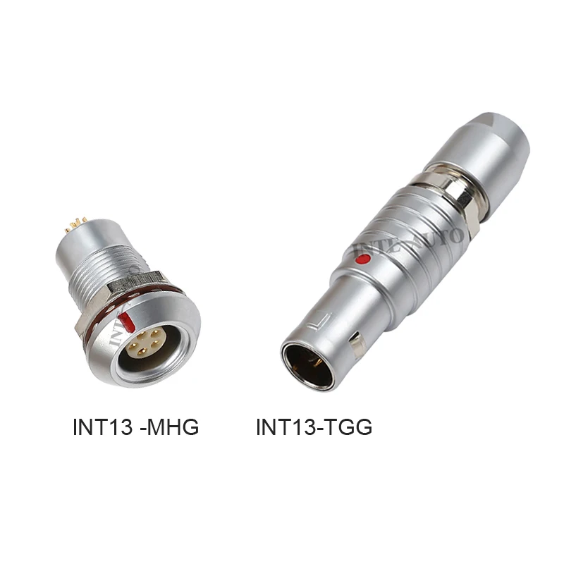 0B 2 3 4 5 6 7 9-контактный двухтактный самоблокирующийся водонепроницаемый разъем