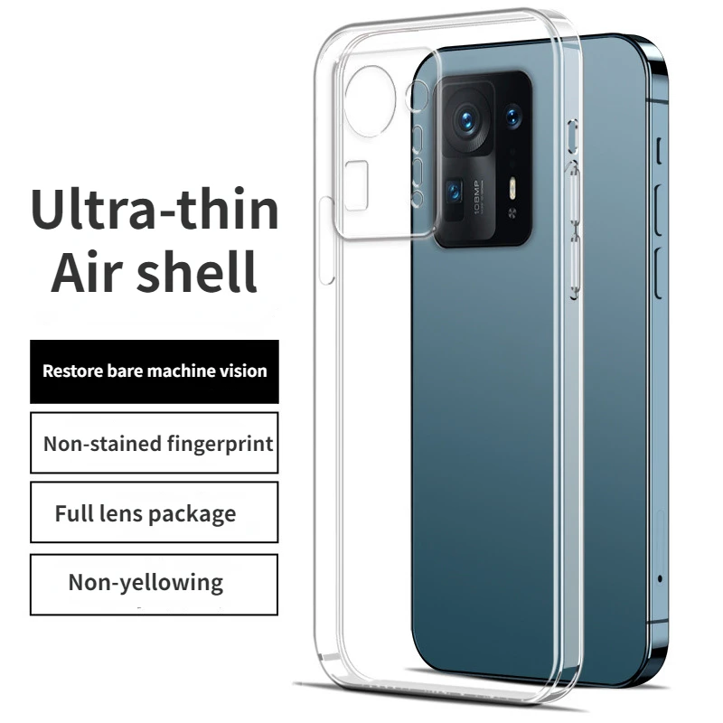 

Suitable for Xiaomi Mix4 phone case protective case Xiaomi Mix 4 casetransparent silicone soft case magic cube case