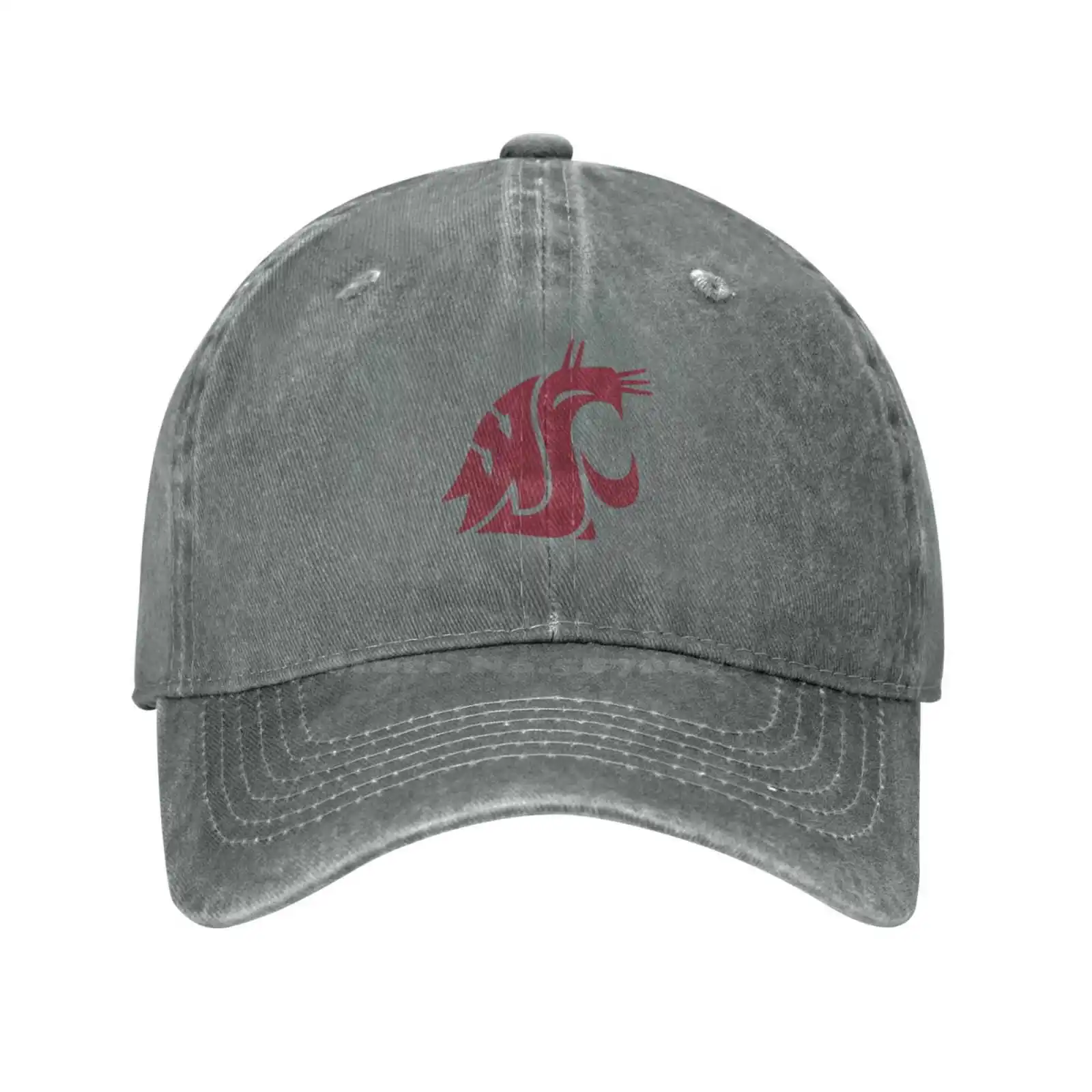 

Washington State Cougars Logo Print Graphic Casual Denim cap Knitted hat Baseball cap