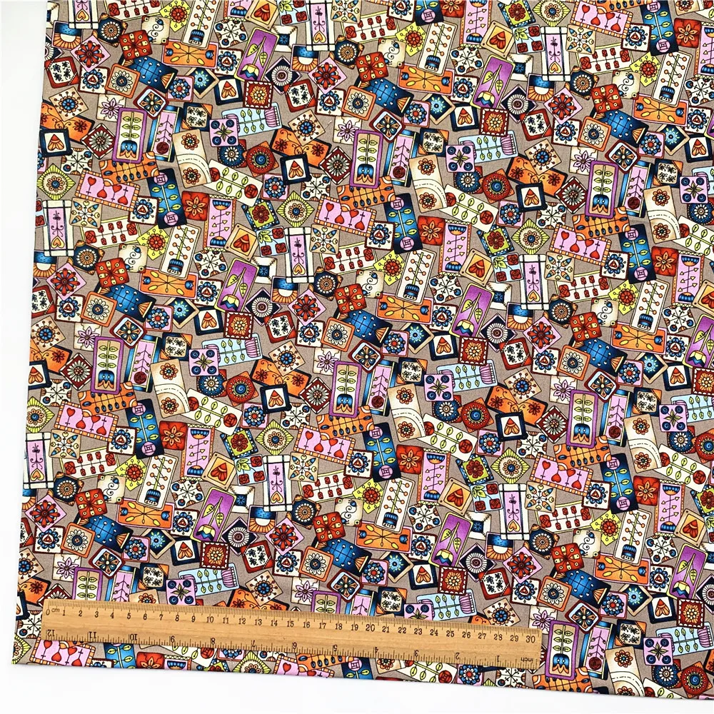 Ретро-богемный стиль Мандала из 100% хлопка с принтом ткань в стиле бохо одежда для