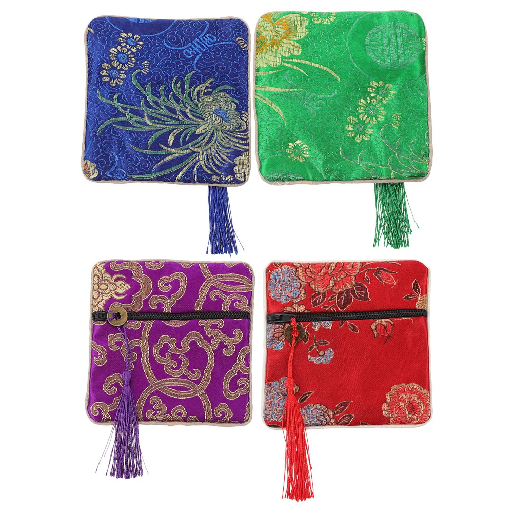 

Bag Tape Guzheng Pouch Jewelry Chinese Storage Silk Gift Nail Picksbags Pipa Embroidered Guitar Finger Lute Wood Pick Wallets