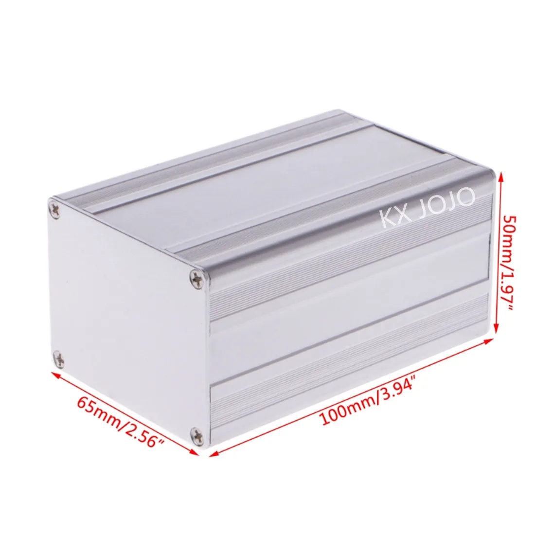 

Aluminum Enclosure Box 65*50*100mm Integrated Case Electronic Project PCB Instrument Silver DIY Power Supply
