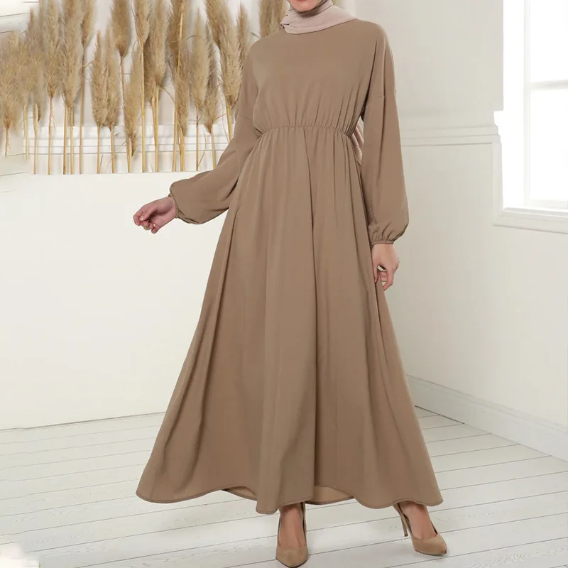 

Muslim Fashion Ladies Skirt Moroccan Kaftan Middle Eastern Arabic Dubai Bat Sleeve Islamic Abayas for Women Turkish Long Dress