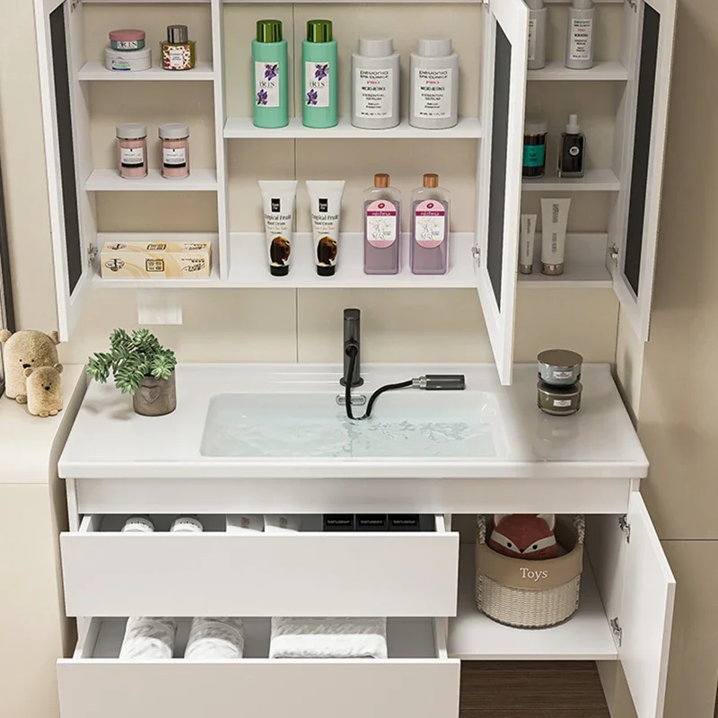 Шкаф для раковины мебель ванной комнаты угловой закрытый шкаф хранения в туалете