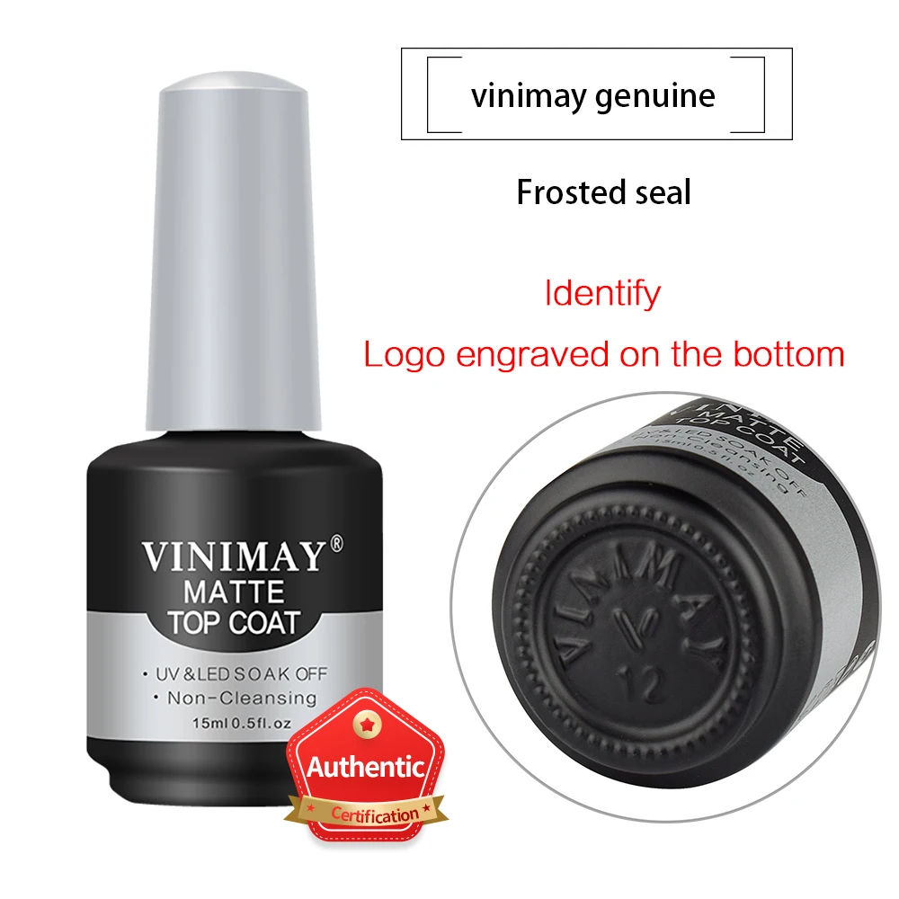 

Vinimay Nails Supplies High Quality Gel Polish No Sediment Matte Top Coat Nail Art Decorations Nail Polish nail art decorations