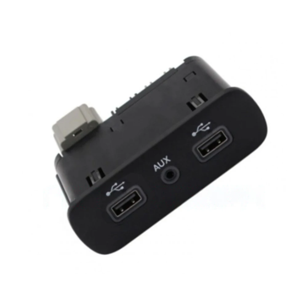 

4S Shop Car Repair Shop Car Charger Central USB Panel ABS Black For Chrysler 300 USB & AUX 1PC For Dodge Challenger
