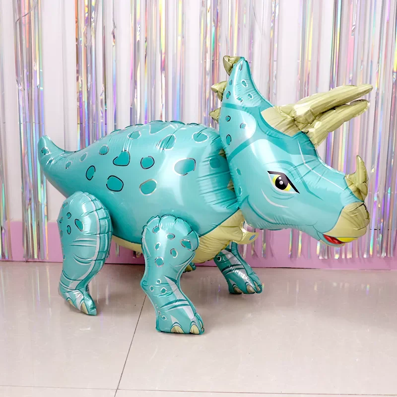 

1pc Large 4D Dinosaur Foil Balloons Green Dinosaur Standing Dragon Birthday Party Decorations Kids Supplies Boy Toys Air Globos