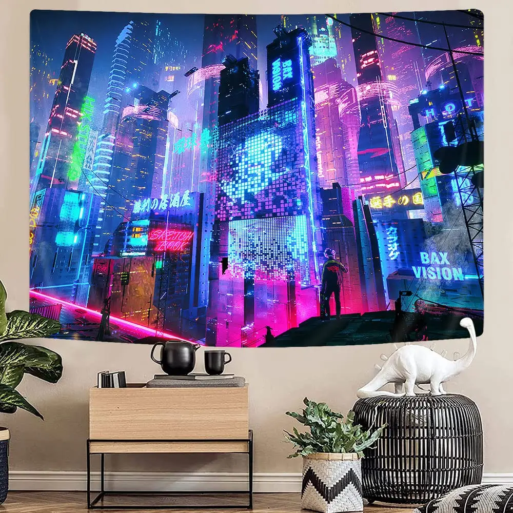 

Футуристический гобелен из полиэстера