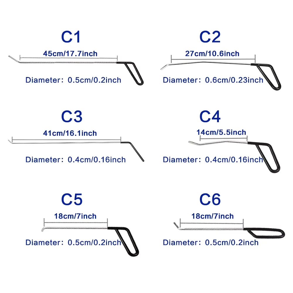 Крючки для удаления вмятин наборы стержней автомобильный кузов инструменты без