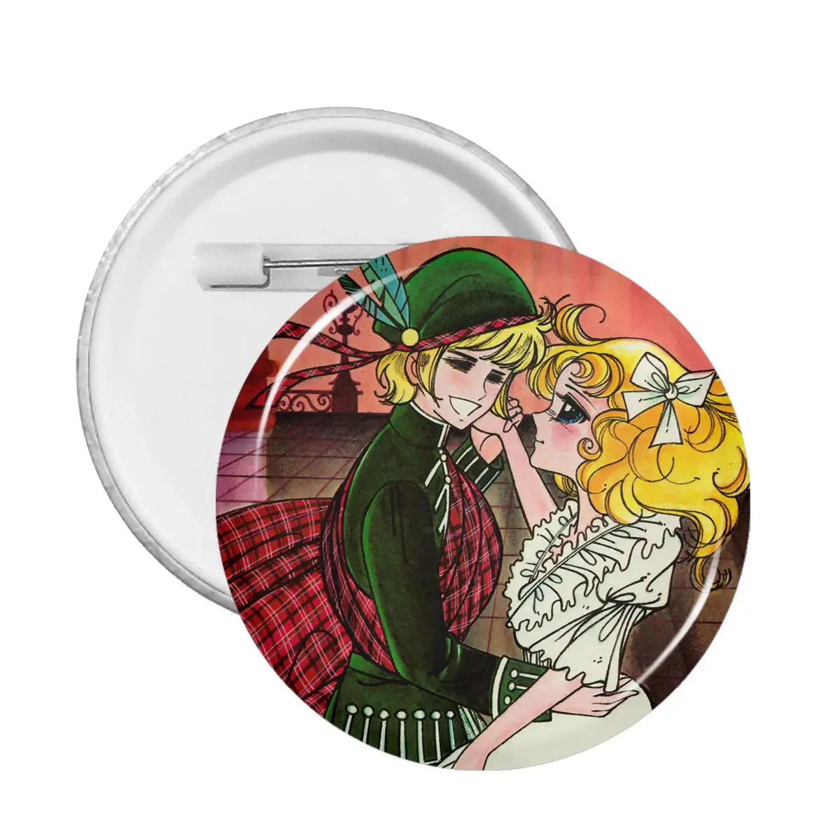 

Значки карамельных цветов в виде комиксов для девочек, подарок, милые мягкие пуговицы в японском стиле манга, шляпы, значки 58 мм для одежды, б...