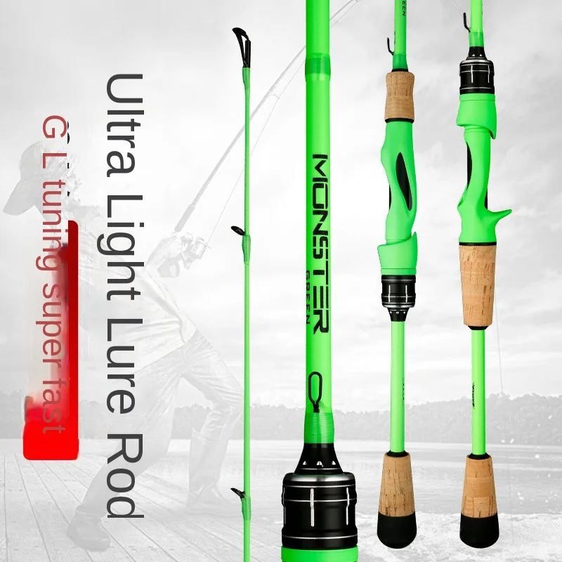 

Carbon Ultra-Light Lure Rod L Super Fast Straight Handle Pikestaff Micro Object Tossing Fishing Rod Wholesale Direct Supply