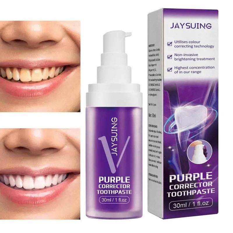 

Whitening Color Correcting Toothpaste Sensitive Teeth Brightening Cleaning Paste For Oral Care Enamel Repair Fresh Breath