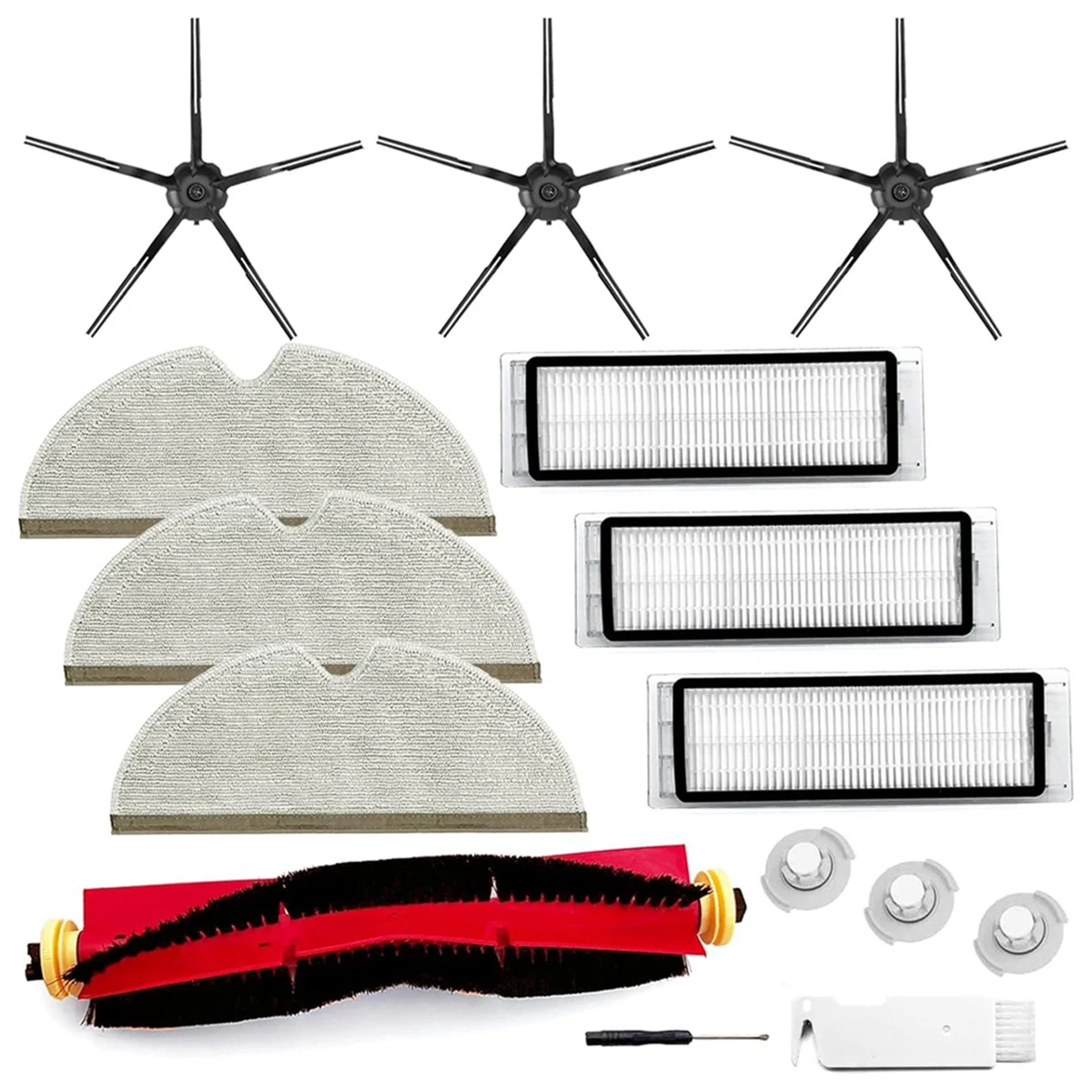 Для Roborock S6 Pure E4 S4 Max MaxV S5 E2 E3 E5 E20 E25 E35 Основная боковая щетка Hepa Filter Mop Cloth