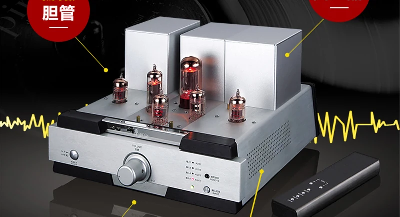 

YAQIN B-2T Tube Pre-amplifier HIFI EXQUIS Lampe Preamp With Remote