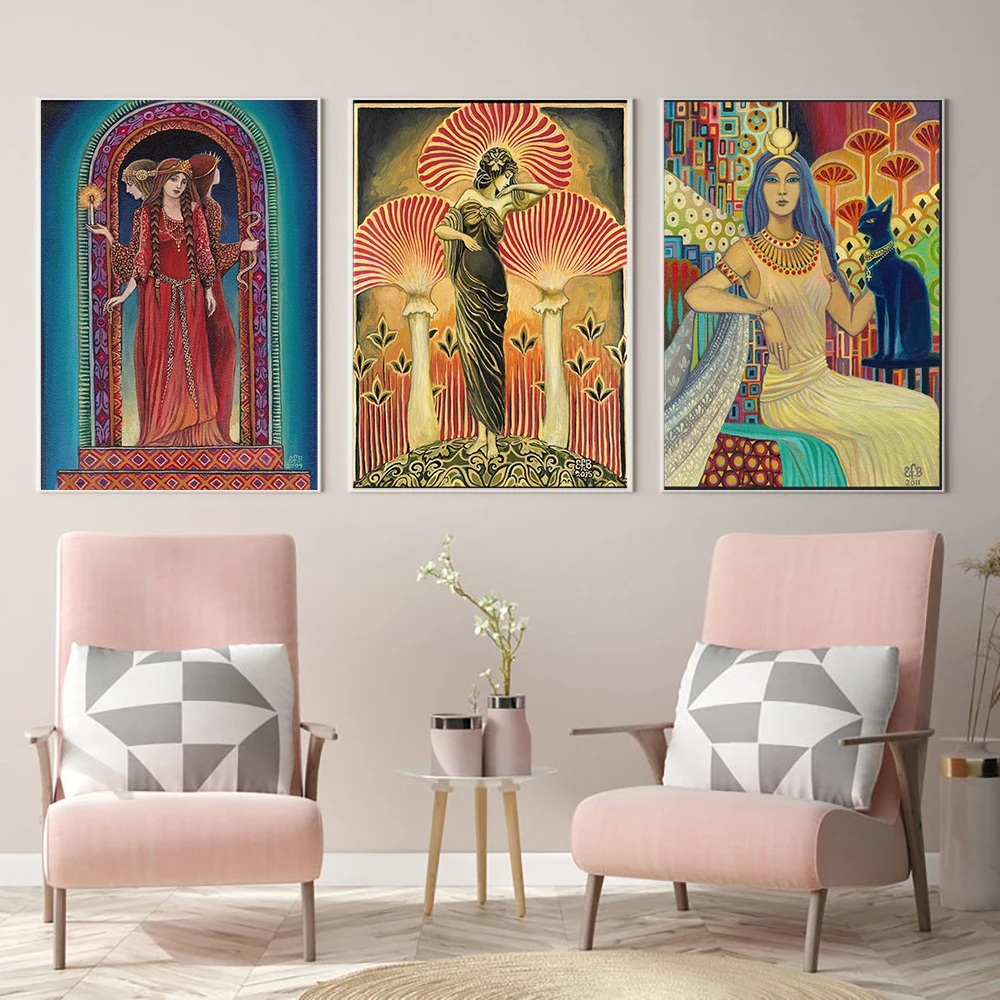 Настенный художественный постер греческой богини языческий миф ведьмы