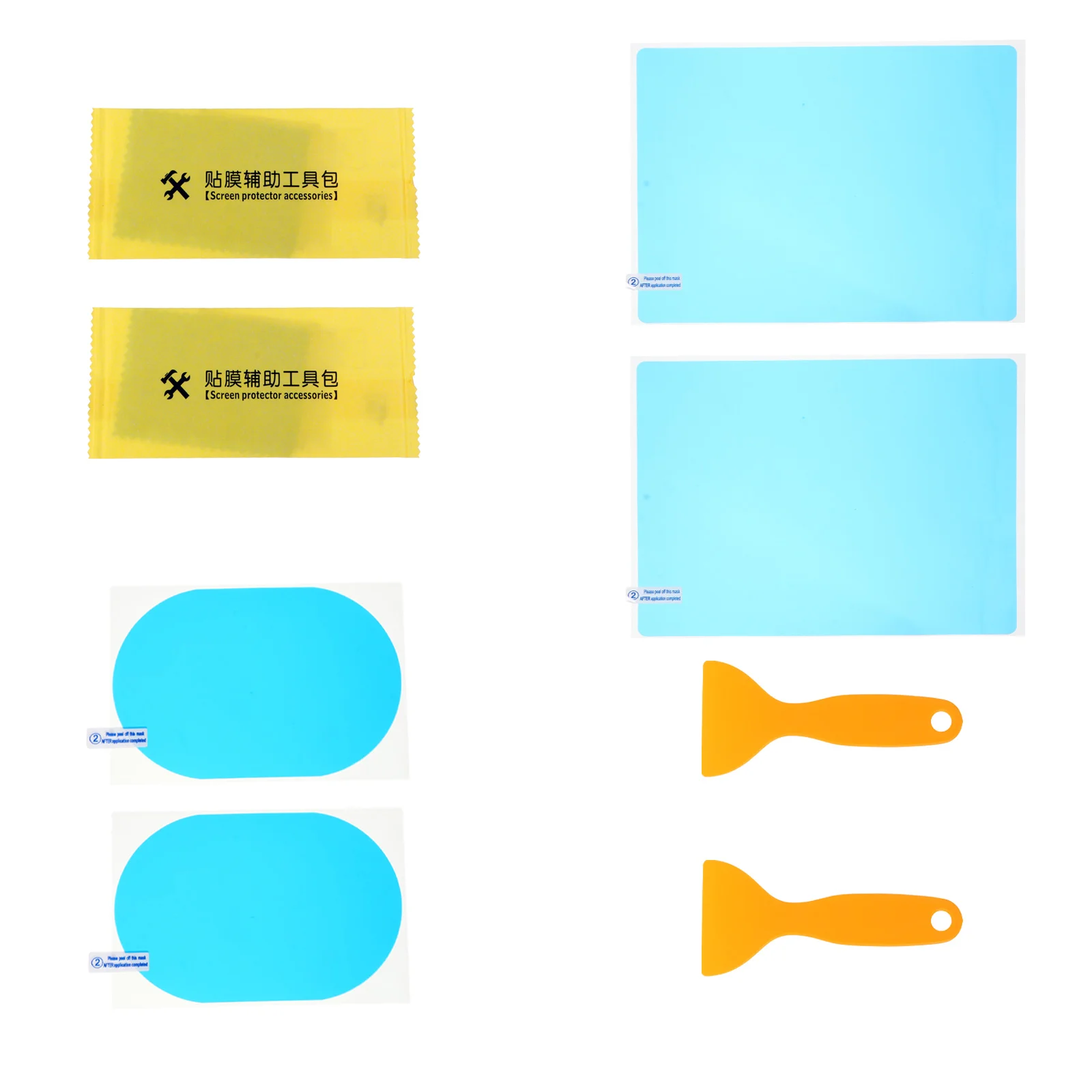 

8pcs Car Waterproof Anti-fog Film Rearview Mirror Film Anti-glare Rainproof Film
