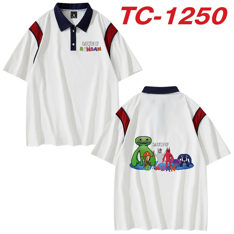 

Banban garden game surrounding new trendy printed T-shirt polo shirt all-match loose short-sleeved sweatshirt top children's