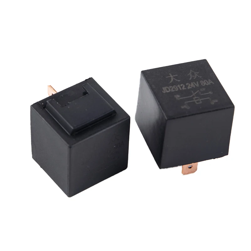 

Car Relay 80A Car Black Shell Waterproof Relay Car Modified Relay Durable Relay