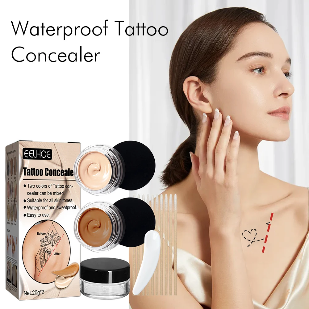

2 шт., водостойкий консилер для нанесения татуировок