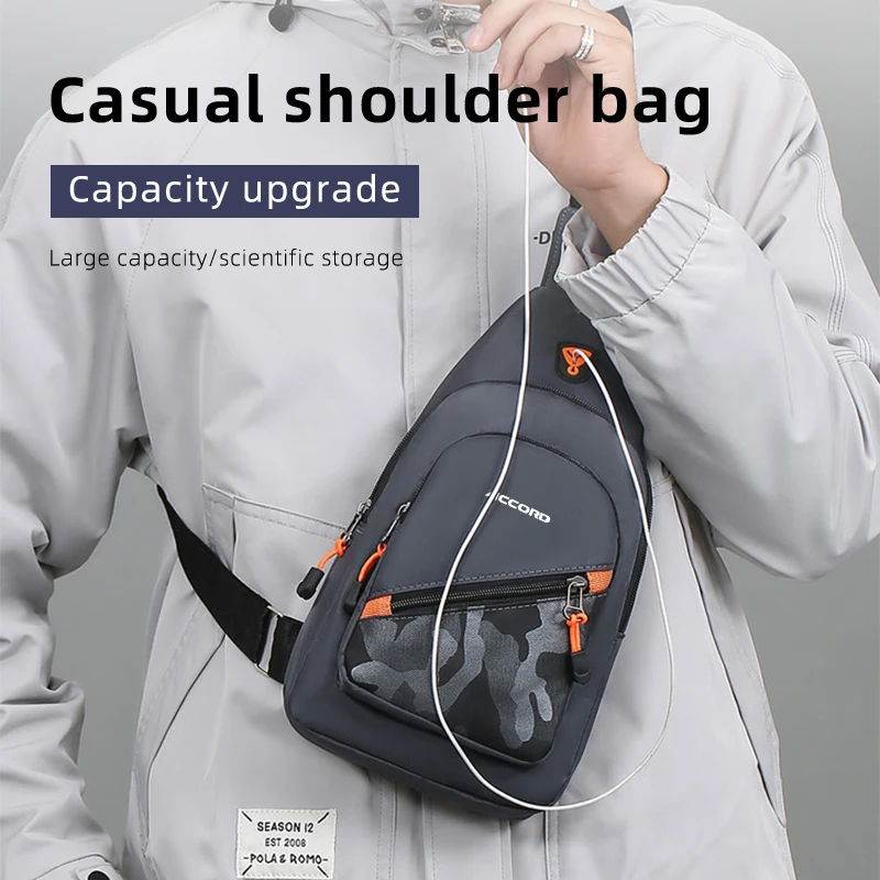 Мужская камуфляжная сумка через плечо с логотипом автомобиля нагрудная