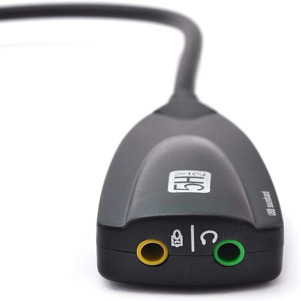 Внешняя звуковая карта USB 7 1 адаптер 5HV2 3D аудио гарнитура микрофон 3 5 мм для