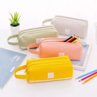 colorful large capacity pencil cases simple oxford cloth zipper pencil bags pen box pouch storage case school office stationary