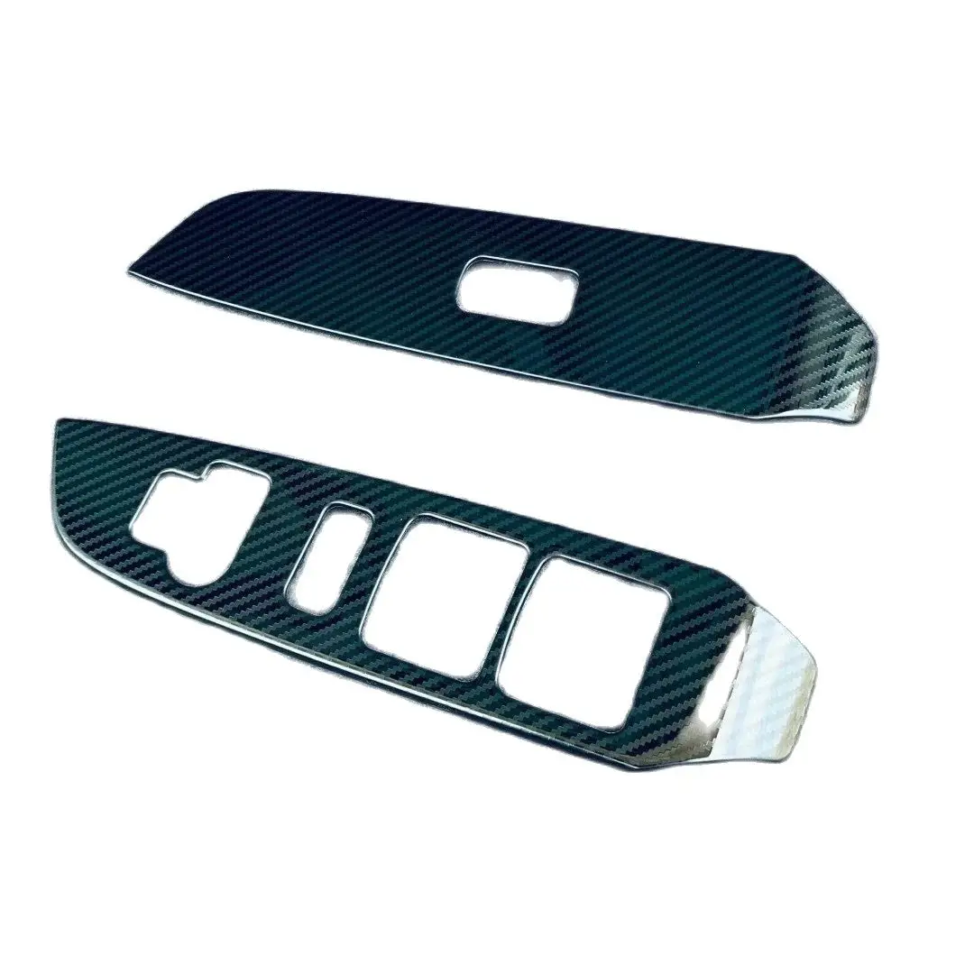 

For Suzuki Solio RHD 2020 2021 2022 Stainless Steel Interior Front Door Armrest Window Switch Button Cover Trims Car Accessories