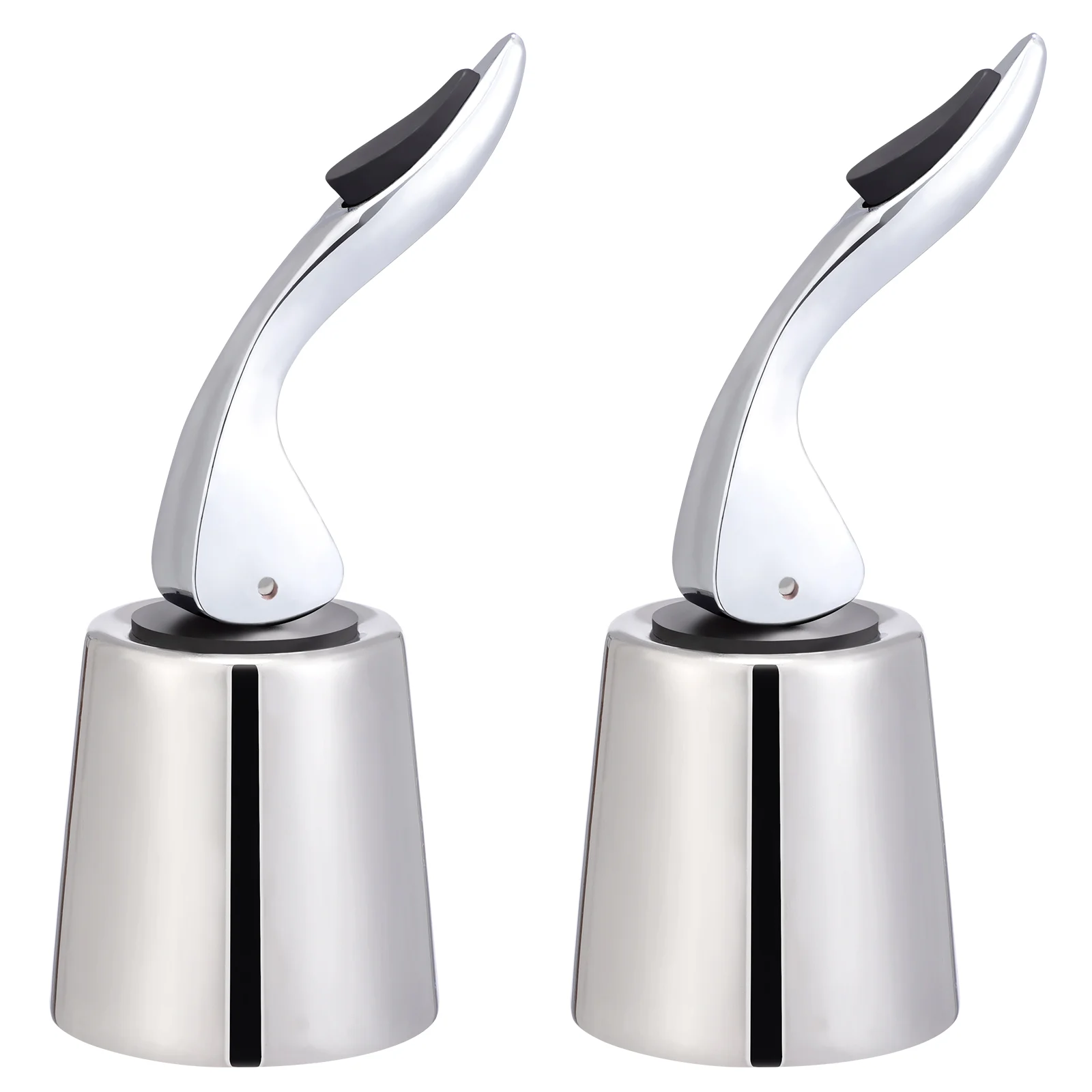 

BESTONZON 2PCS Stopper Stainless Steel Bottle Plug Beverage Bottle Stopper Bottle Sealer Saver