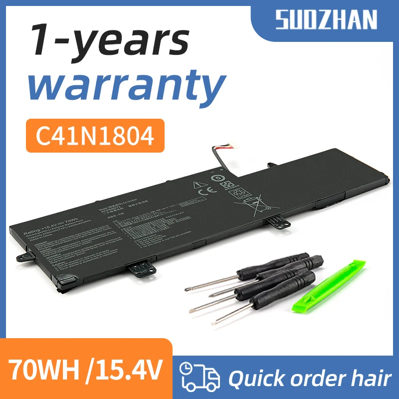 SUOZHAN C41N1804 Аккумулятор для ноутбука ASUS ZenBook Pro 14 UX450FDX UX450FD UX480 UX480FD UX450FDX-1A 15 4 В 70 Втч
