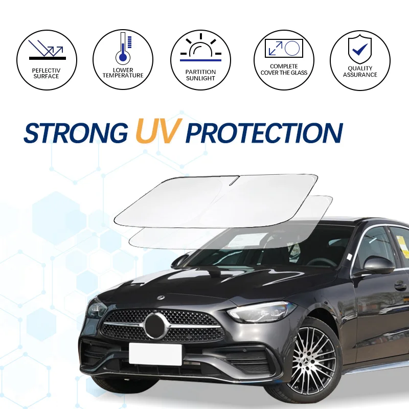 Солнцезащитный козырек на лобовое стекло автомобиля для Benz c уровень 23 стильный