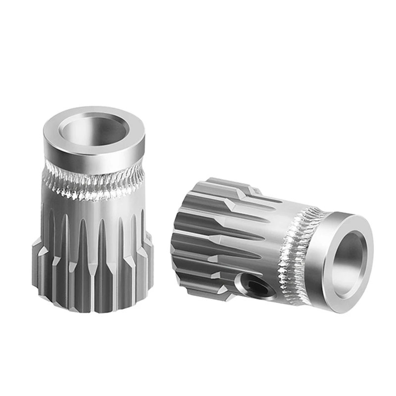 

2Pcs Extruder Gears MK8 Stainless Steel Double Extrusion Wheels Bowden Gear 3D Printer Part for CR10 Ender 3