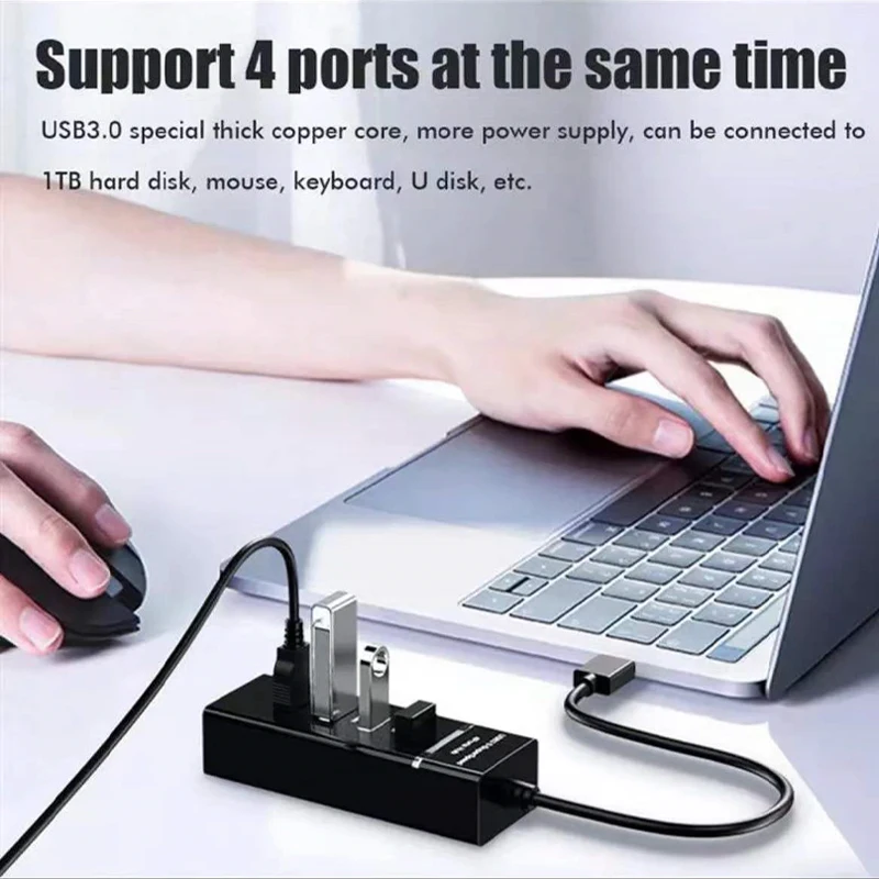 Концентратор USB 3 0 Тип C 4 порта 2 мульти-разветвитель расширитель для MacBook Air Lenovo