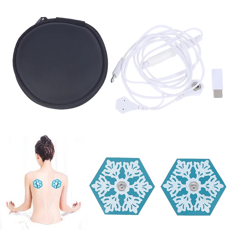 

1Set Electric TENS Therapy Body Muscle Stimulator Massager Portable Mobile Phone Massager EMS Digital Therapy Machine 6 Modes