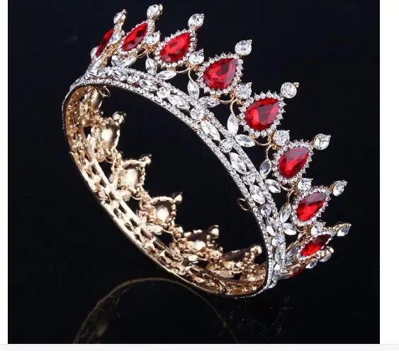 1pcs/lot Hot European Designs birde crystal crown lady wedding rhinestone tiaras female hair jewelry
