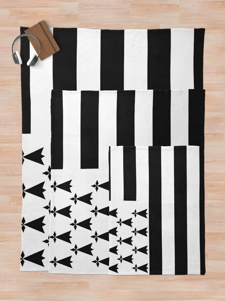 Флаг Британи Драпио Breton Gwenn-ha-du Ermine черно-белый HD ВЫСОКОГО КАЧЕСТВА ОНЛАЙН МАГАЗИН