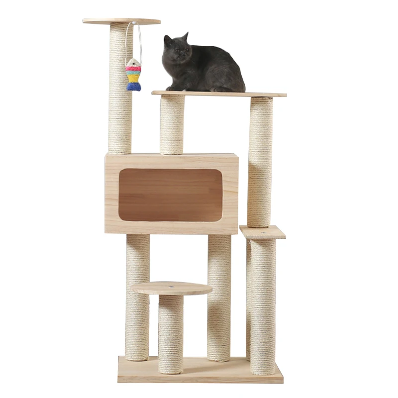 

Factory Direct Supply Multi-Level Tree Modern New Play Sleeping Scratcher Cat Tree