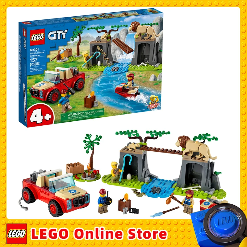 

LEGO & City Wildlife Rescue Off-Roader 60301 Building Kit; Includes a City Adventures TV Series Character (157 Pieces)