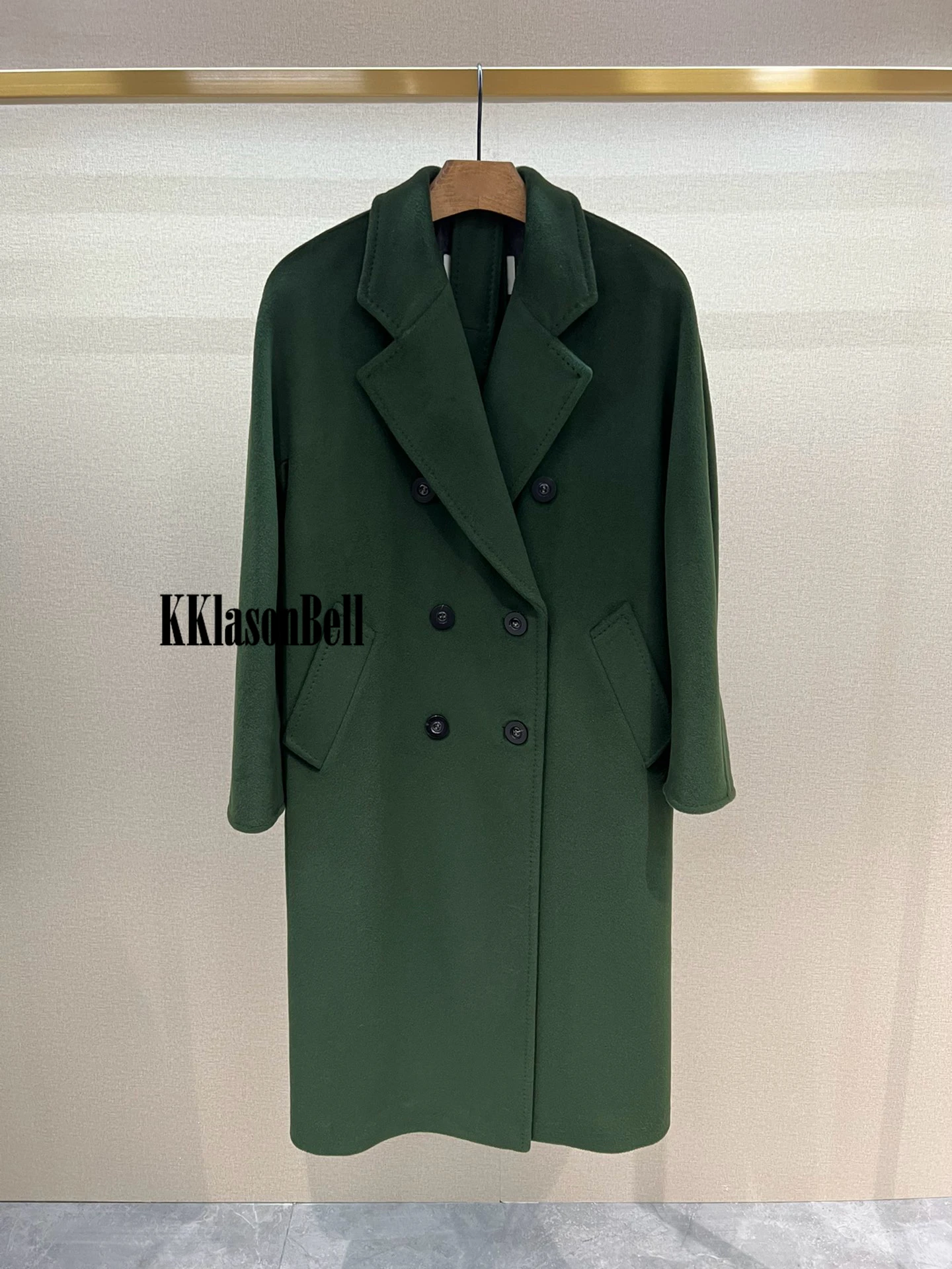 12 13 KKlasonBell высококачественное темпераментное двубортное с поясом длинное