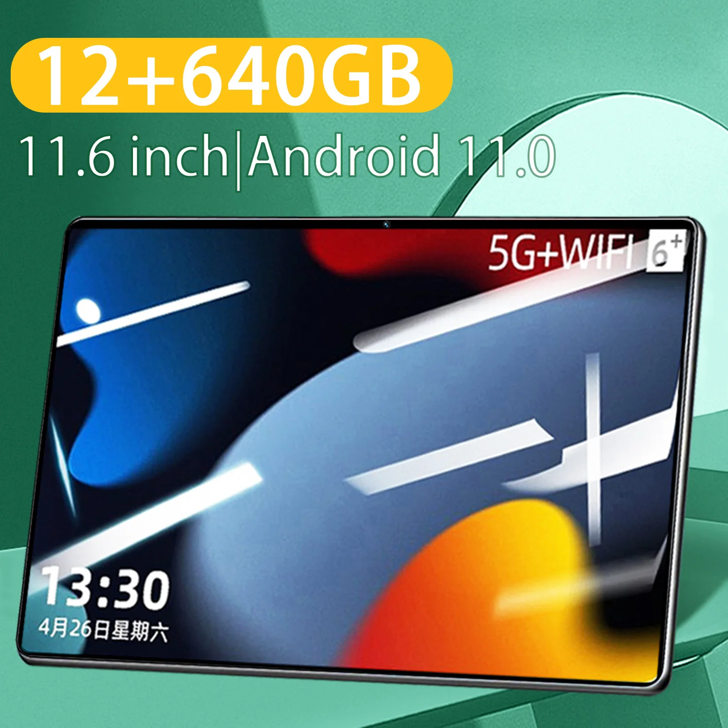 

2022 New S6 Pro 4G 5G 11.6 inch Network Android 11 Tablet 12GB RAM 640GB ROM 16MP 32MP 10 Core tablet MTK6797 Wifi Tablet
