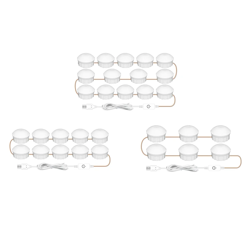 

Светодиодная лампа для зеркала для макияжа, 3 цвета