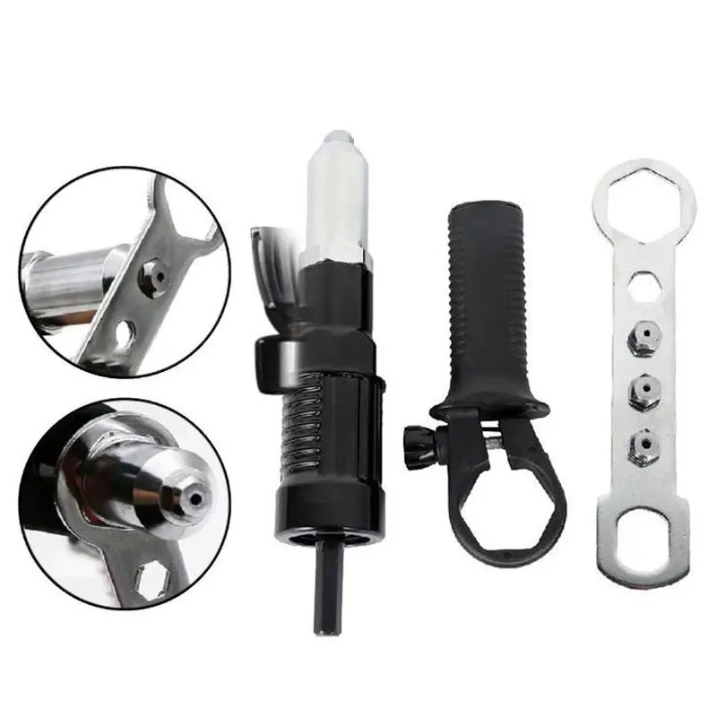 

Professional Electric Rivet Nut Gun Machine Core Pull Accessories Cordless Riveting Gun Drill Adapter Insert Nut Tools