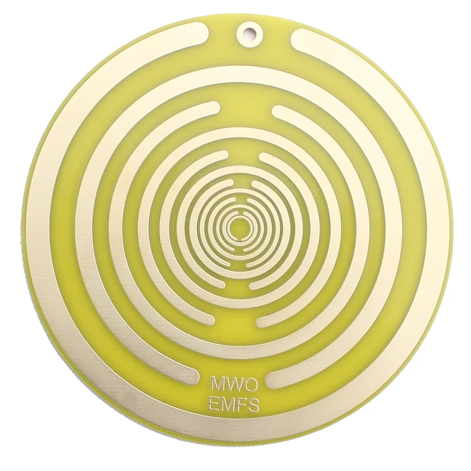 Позолоченный энергетический поляризационный диск акупунктурных точек Тесла для