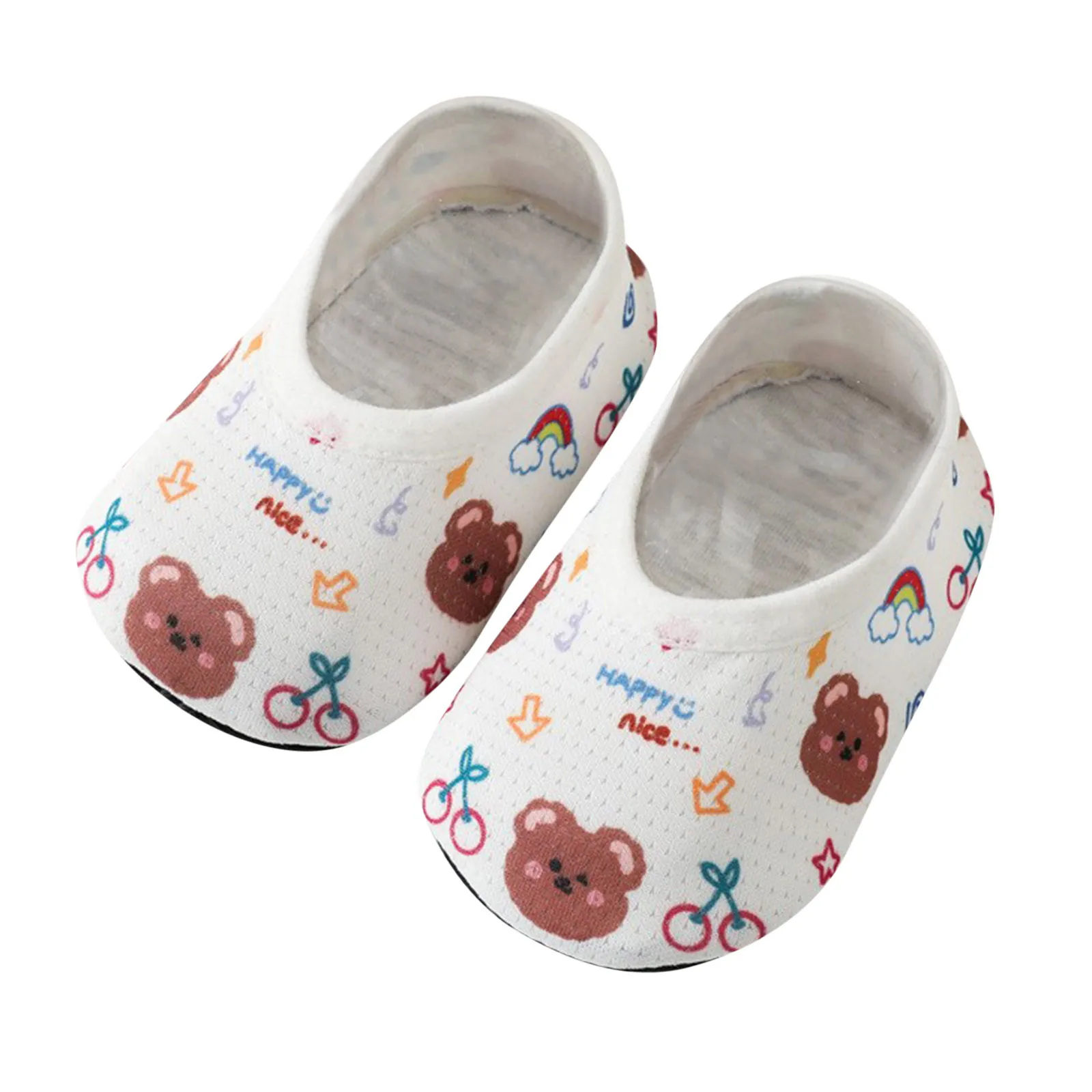 

Print Shoes Boys 0-18M Breathable Slip Summer Soft Girls Floor Prewalker Toddler Socks Walkers Baby First Non Baby Socks