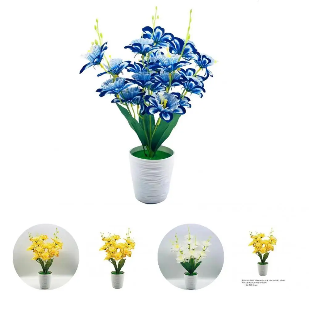 

Colorful Popular Tired Relief Artificial Flower Bonsai Lightweight Flower Bonsai Decor Realistic Touch for Garden